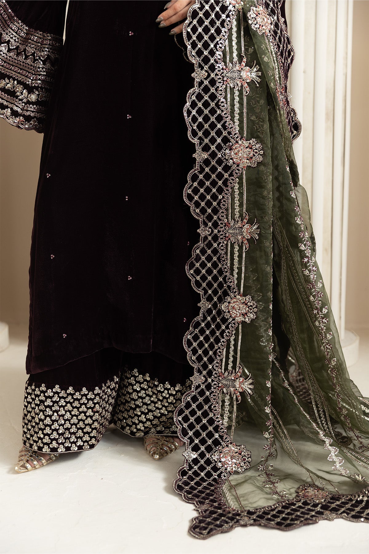 AF-VLT-2213-Vanya | L’AMOUR ’25 – Luxury Handmade Velvet Collection | ALIZEH FASHION