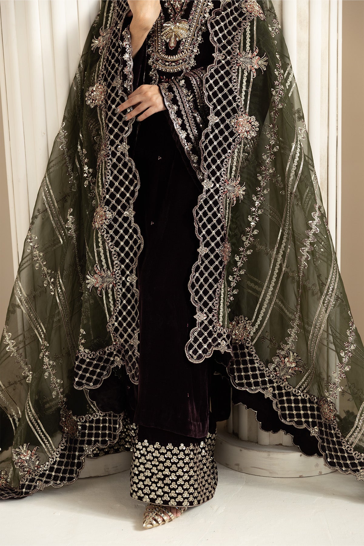 AF-VLT-2213-Vanya | L’AMOUR ’25 – Luxury Handmade Velvet Collection | ALIZEH FASHION