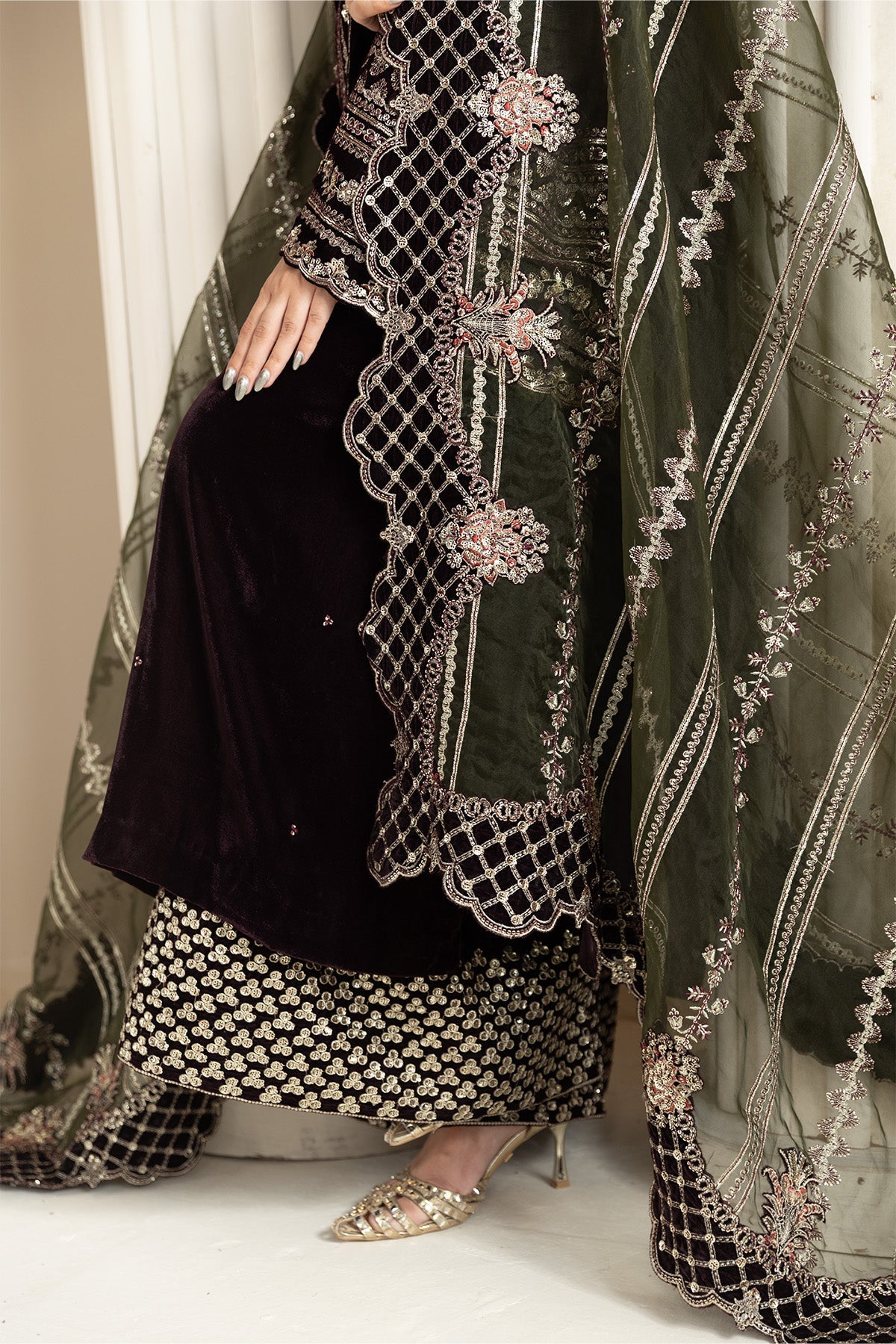 AF-VLT-2213-Vanya | L’AMOUR ’25 – Luxury Handmade Velvet Collection | ALIZEH FASHION