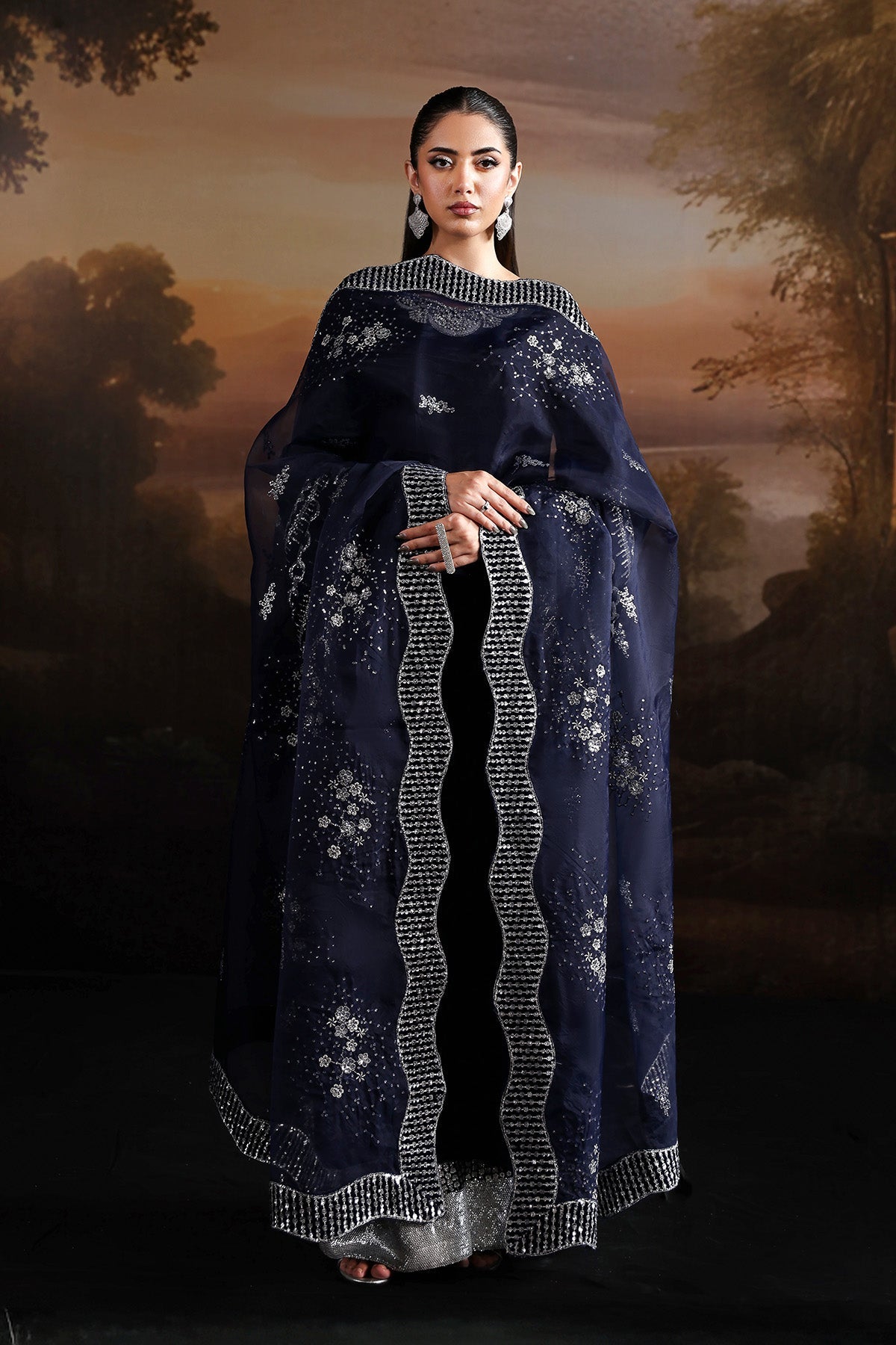 AF-VLT-2208-Velvetine | L’AMOUR ’25 – Luxury Handmade Velvet Collection | ALIZEH FASHION