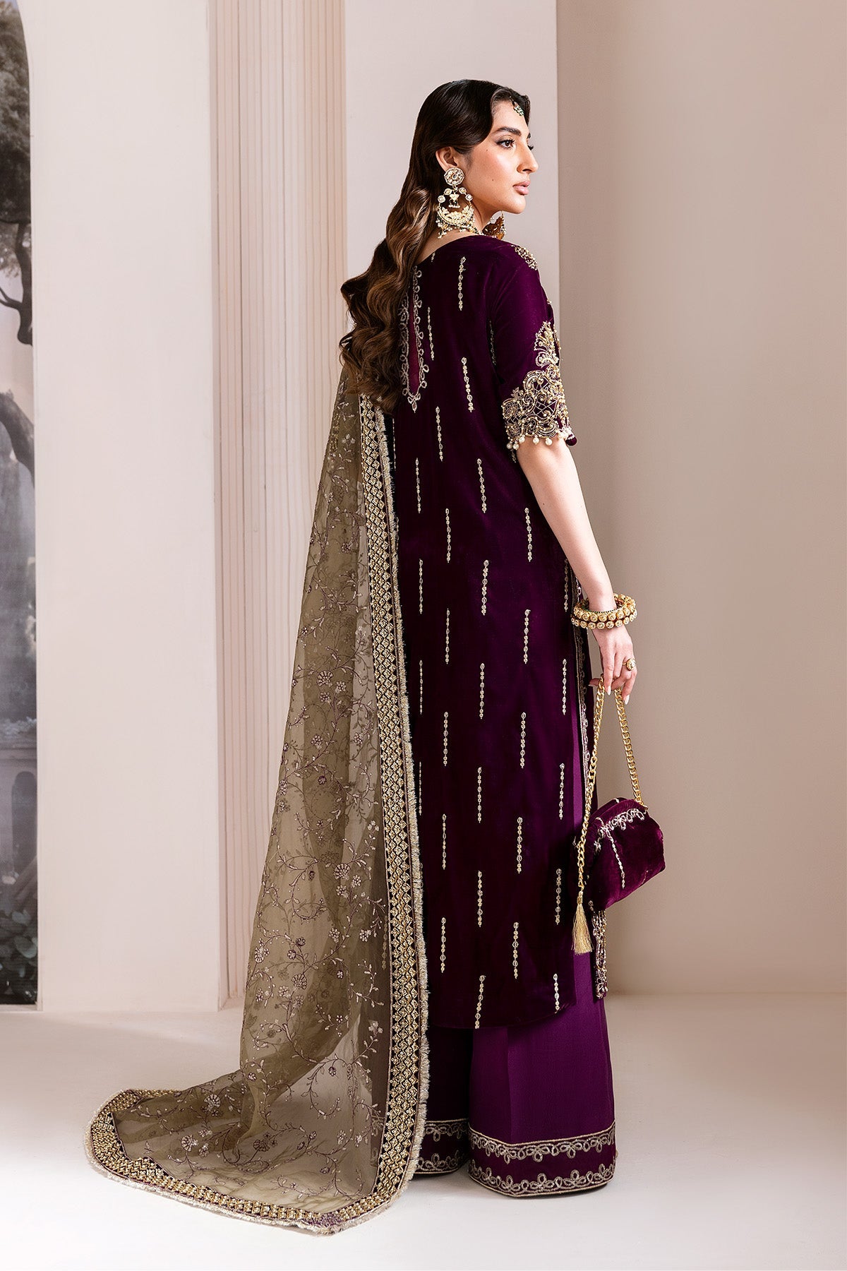 AF-VLT-2228-Zarlish | MAKHMAL - Luxury Velvet Edit | ALIZEH FASHION