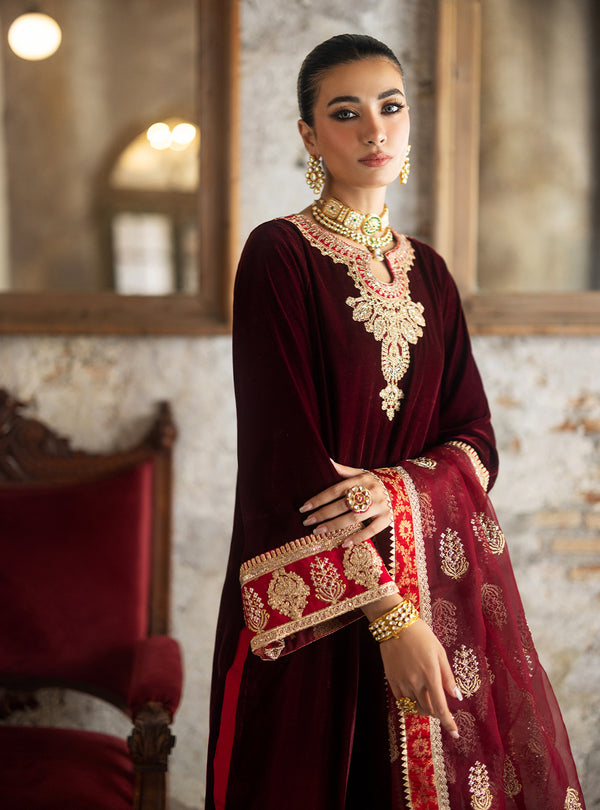 Neesa | Velvet Unstitched '24 | Zainab Chottani in UK USA UAE online kapraye.com