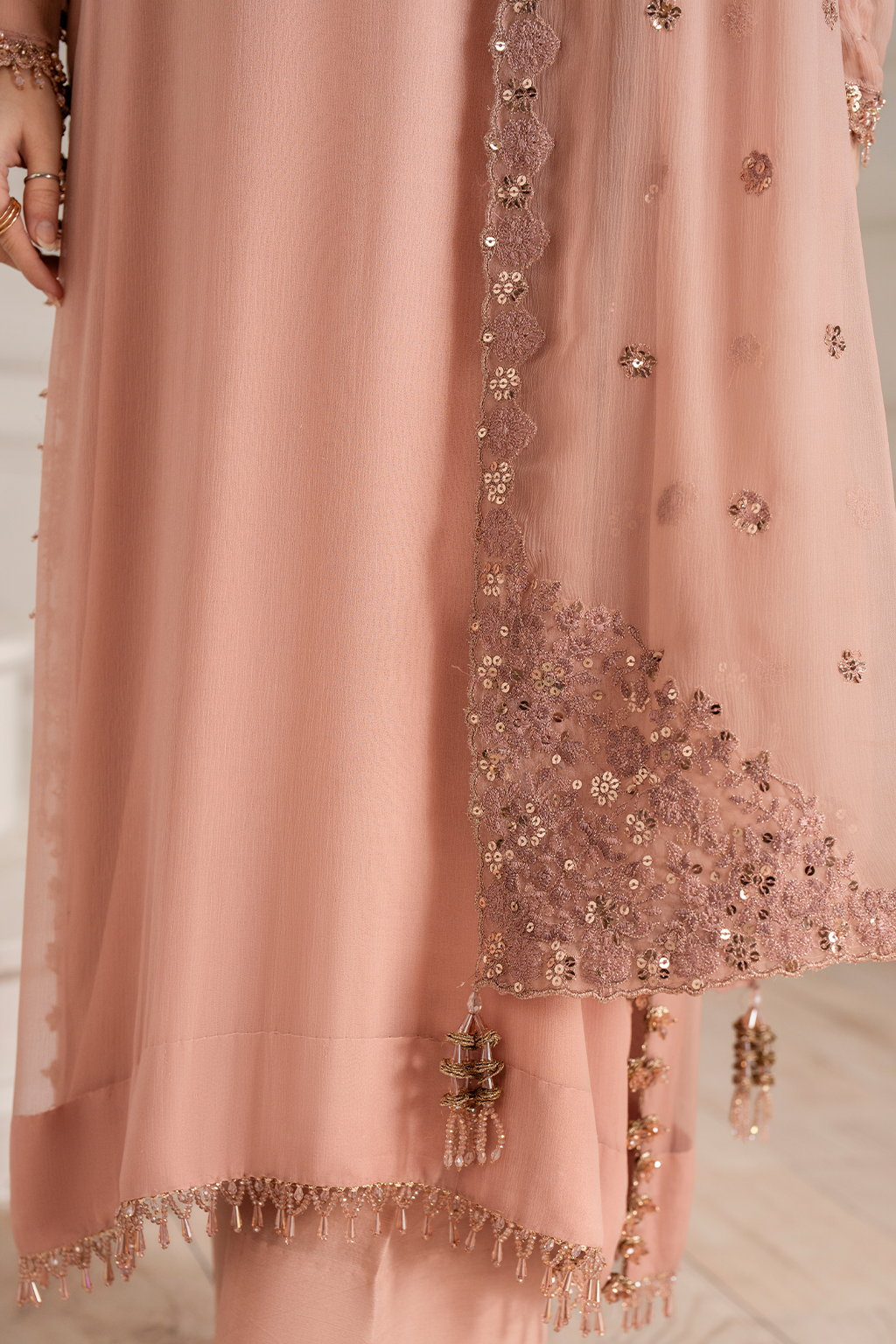 CC-479 EMBROIDED CHIFFON | NOOR ANGAN SEMI FORMALS | IZNIK (Copy)