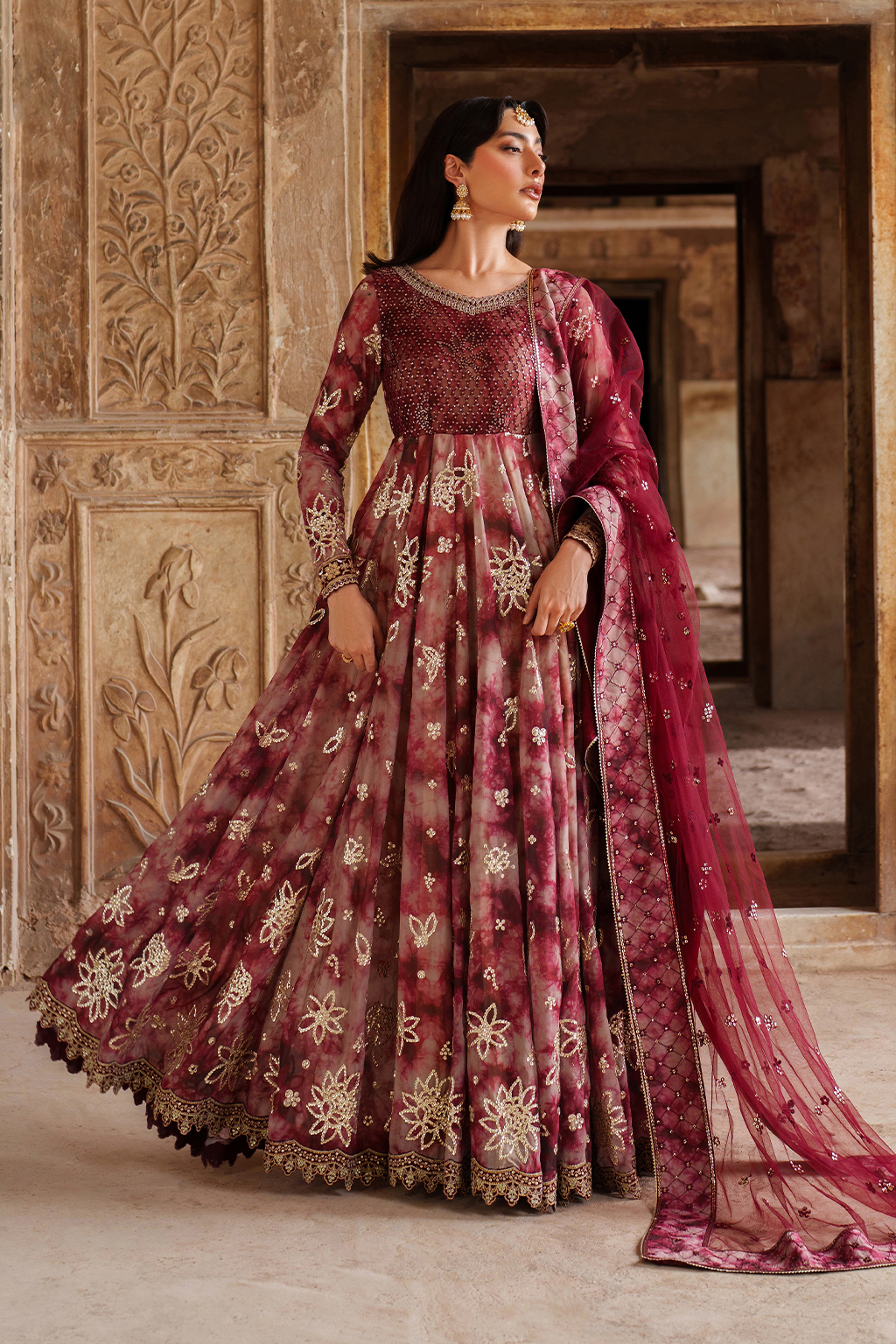 UE-533 Printed Chiffon | Printed Formals | IZNIK