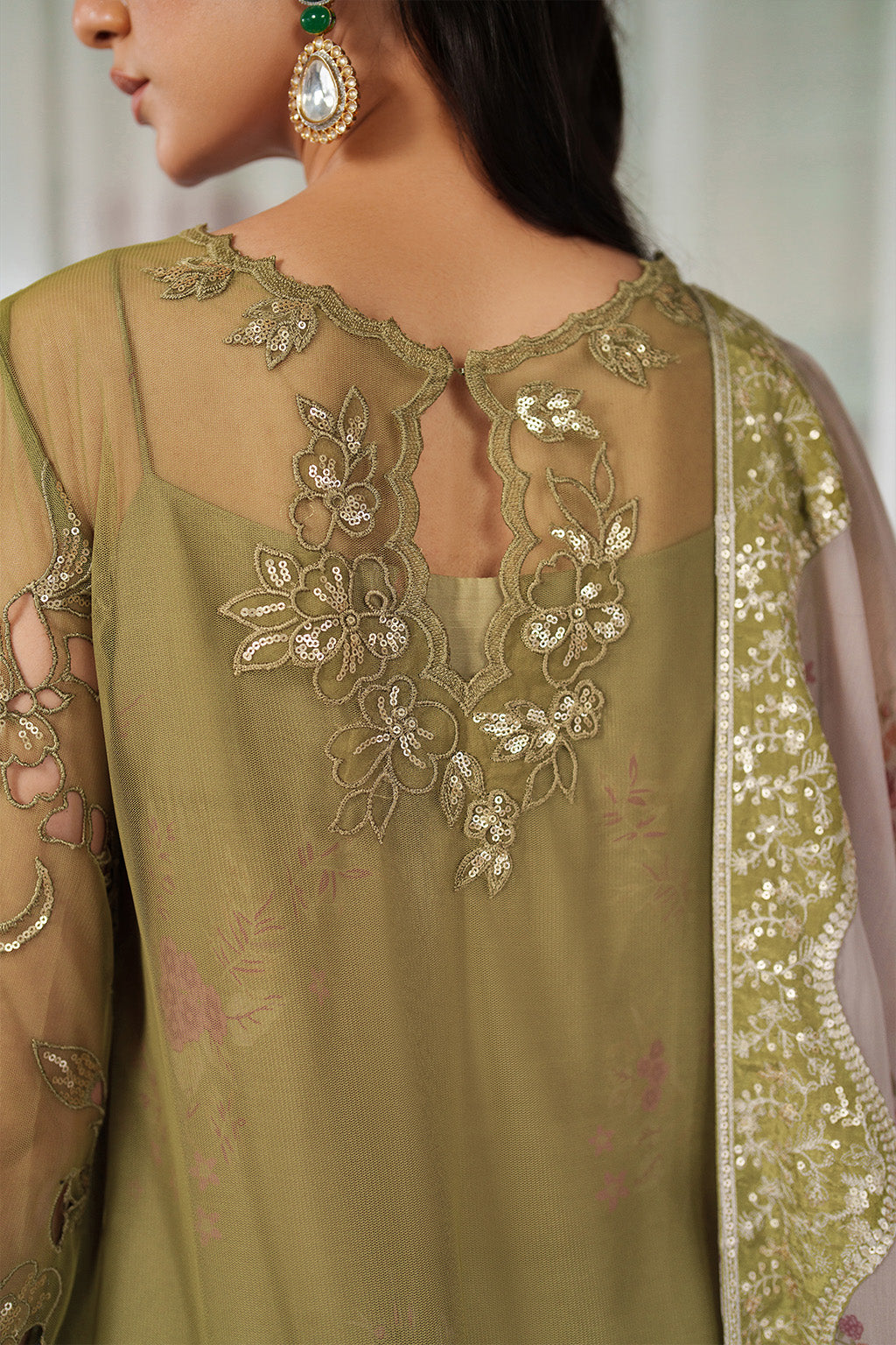 UE-543 Printed Raw Silk | Printed Formals | IZNIK