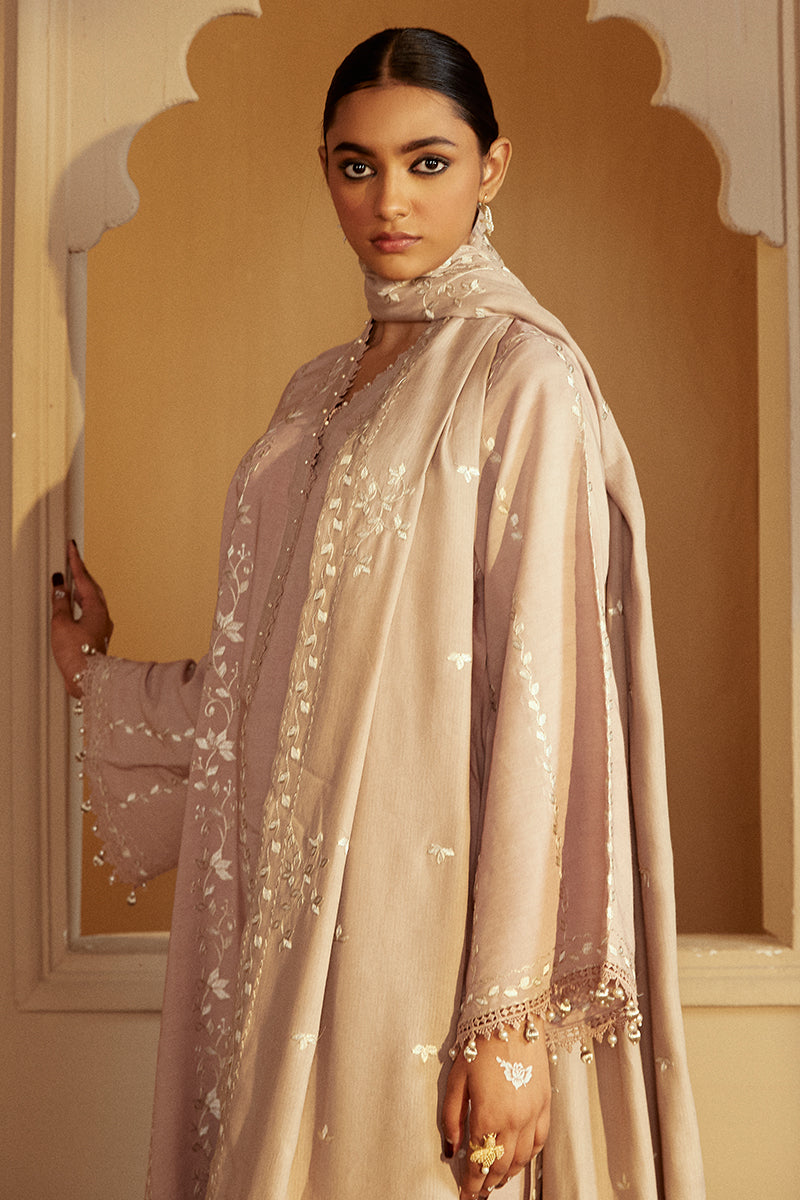 MOONLIGHT MUSE-3 PC MARINA EMBROIDERED SUIT | WINTER COLLECTION-24 | CROSS STITCH