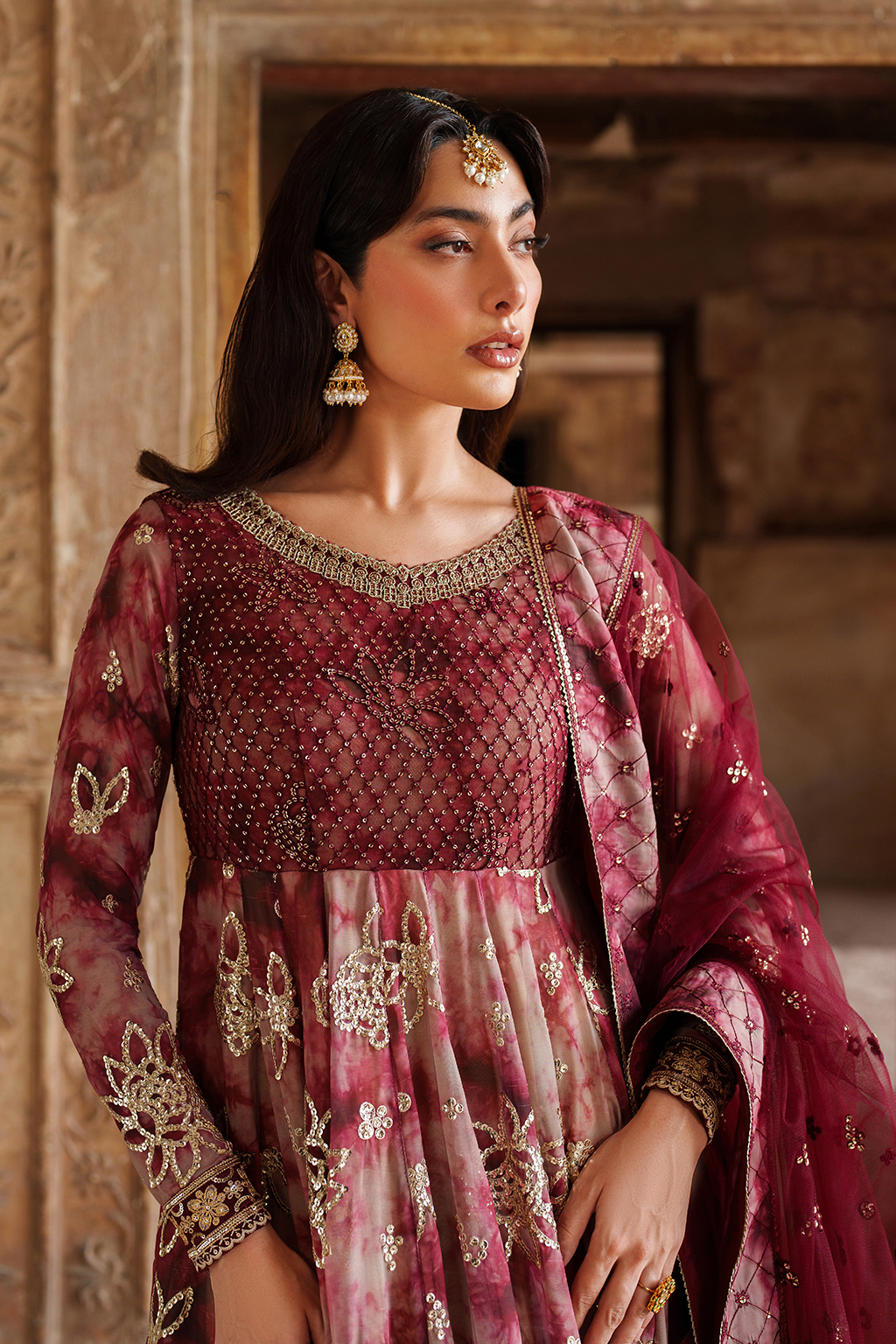 UE-533 Printed Chiffon | Printed Formals | IZNIK