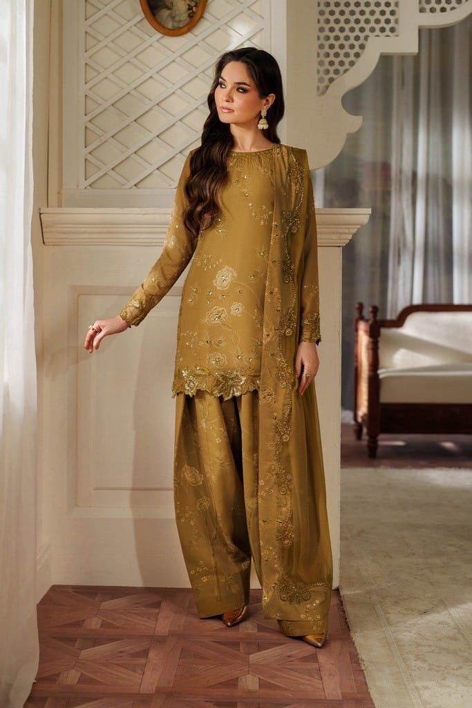 UE-545 Printed Raw Silk | Printed Formals | IZNIK