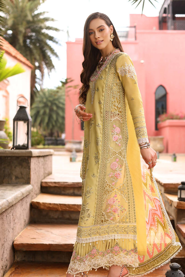 NLCL23-D9-A | NOOR LUXURY CHIKANKARI LAWN 2023 | NOOR BY SADIA ASAD in UK USA UAE online kapraye.com