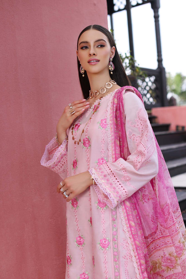 NLCL23-D4-A | NOOR LUXURY CHIKANKARI LAWN 2023 | NOOR BY SADIA ASAD in UK USA UAE online kapraye.com