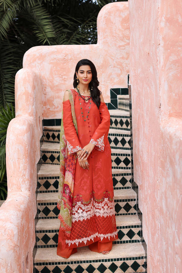 NLCL23-D6-B | NOOR LUXURY CHIKANKARI LAWN 2023 | NOOR BY SADIA ASAD in UK USA UAE online kapraye.com