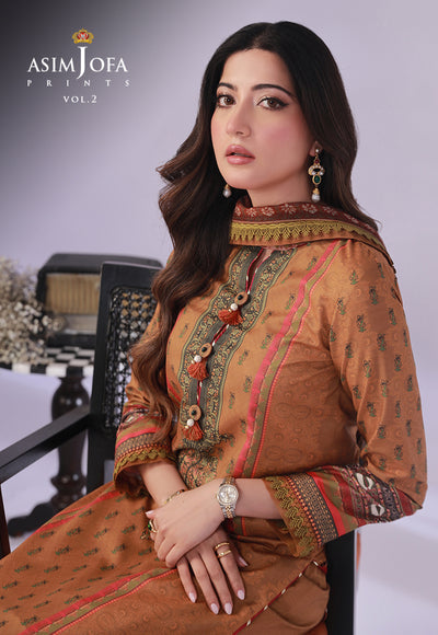 AJBP-37 (3-PCS) || BASIC PRINTS VOL 2 || ASIM JOFA in UK USA UAE online kapraye.com