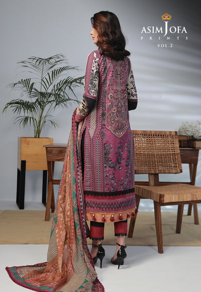 AJBP-38 (3-PCS) || BASIC PRINTS VOL 2 || ASIM JOFA in UK USA UAE online kapraye.com