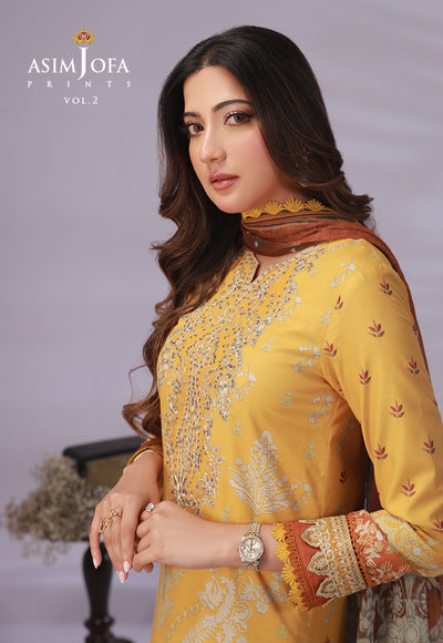 AJBP-47 (3-PCS) || BASIC PRINTS VOL 2 || ASIM JOFA in UK USA UAE online kapraye.com