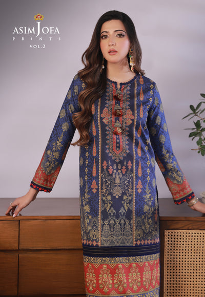 AJBP-50 (1-PC) || BASIC PRINTS VOL 2 || ASIM JOFA in UK USA UAE online kapraye.com