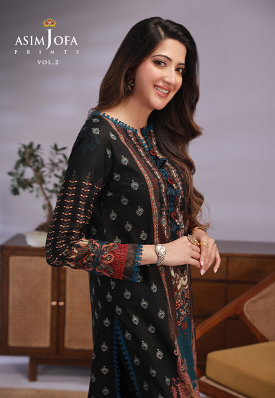 AJBP-51 (2-PCS) || BASIC PRINTS VOL 2 || ASIM JOFA in UK USA UAE online kapraye.com