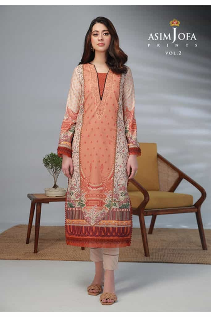 AJBP-53 (2-PCS) || BASIC PRINTS VOL 2 || ASIM JOFA in UK USA UAE online kapraye.com