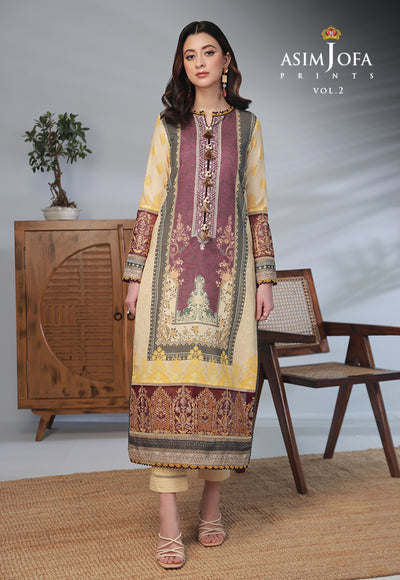 AJBP-55 (2-PCS) || BASIC PRINTS VOL 2 || ASIM JOFA in UK USA UAE online kapraye.com