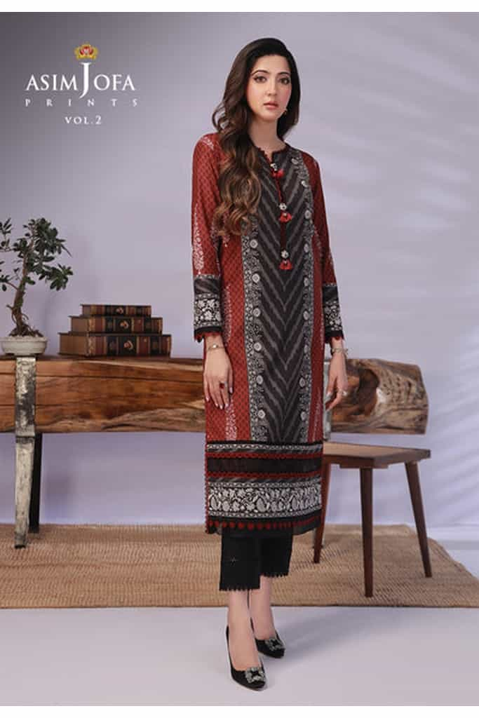 AJBP-58 (1-PC) || BASIC PRINTS VOL 2 || ASIM JOFA in UK USA UAE online kapraye.com