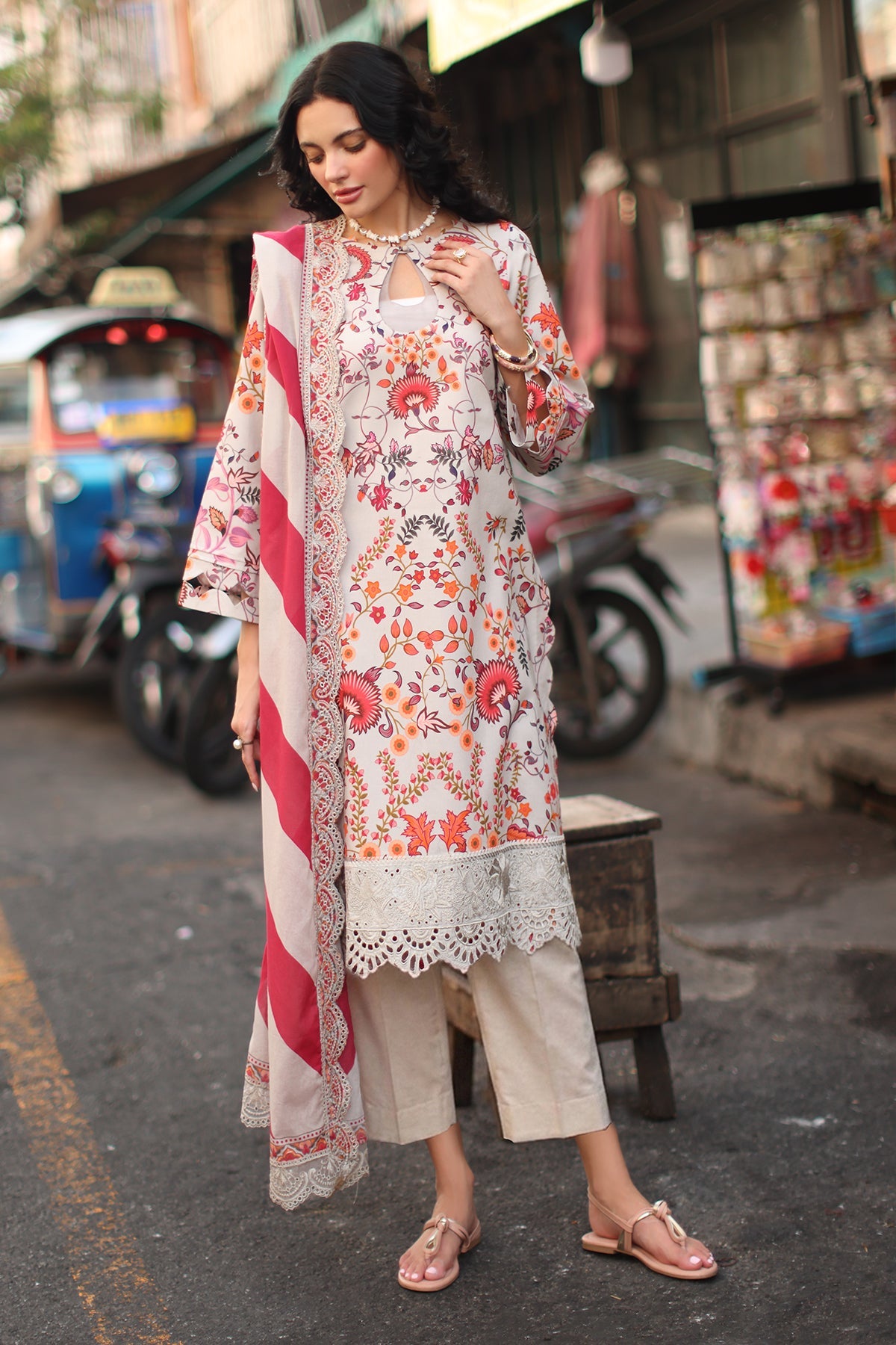 3-PC Unstitched Lawn Collection CS6-01 | SIGNATURE LAWN COLLECTION 2026 | CHARIZMA