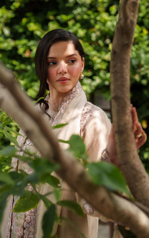 Blanc LWC25-03 | PASHMINA LUXE | ASIFA N NABEEL