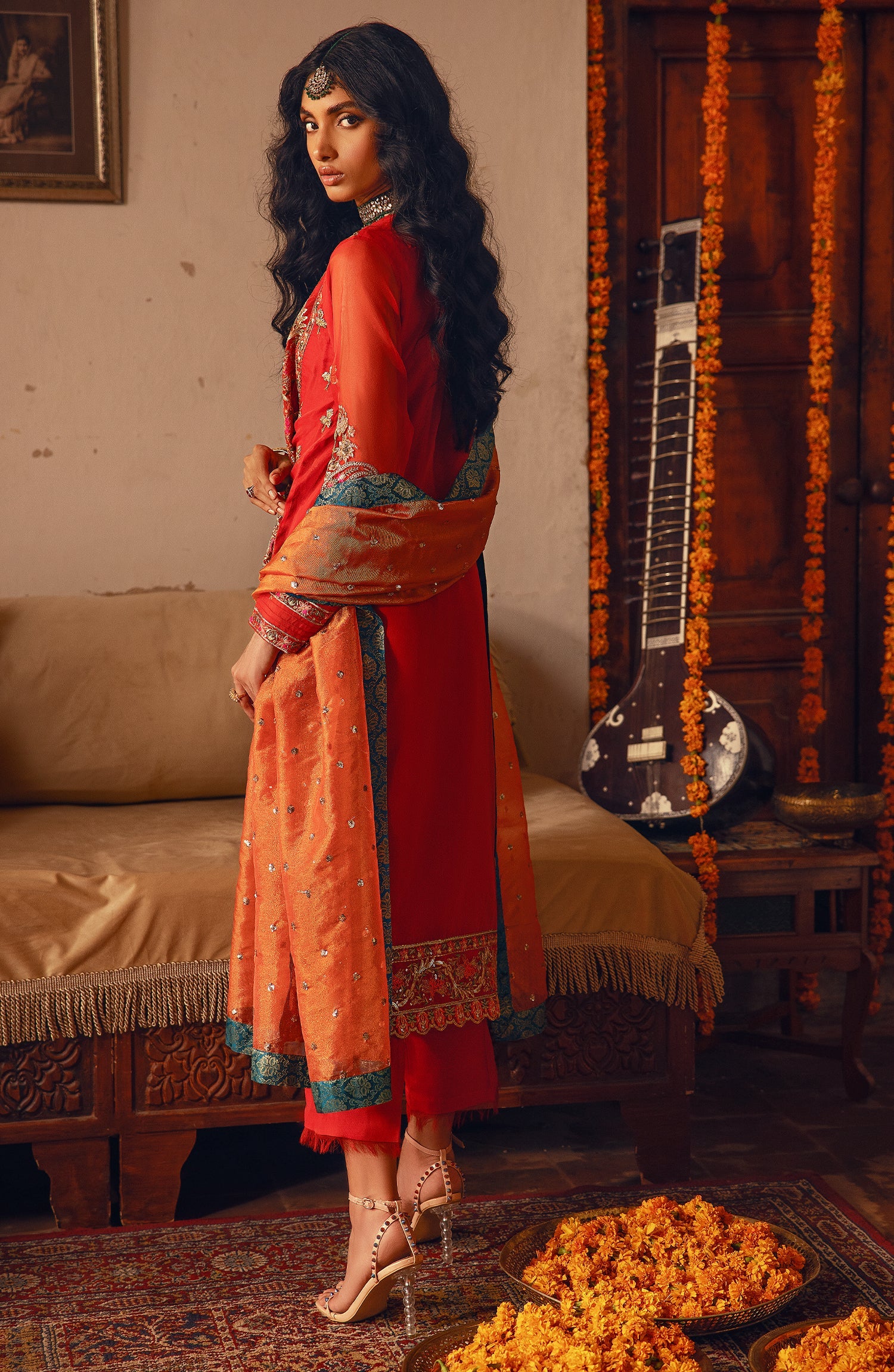 Luxury Formal - Scarlet (MS23-549) || Khoobsurat || MARYUM N MARIA in UK USA UAE online kapraye.com