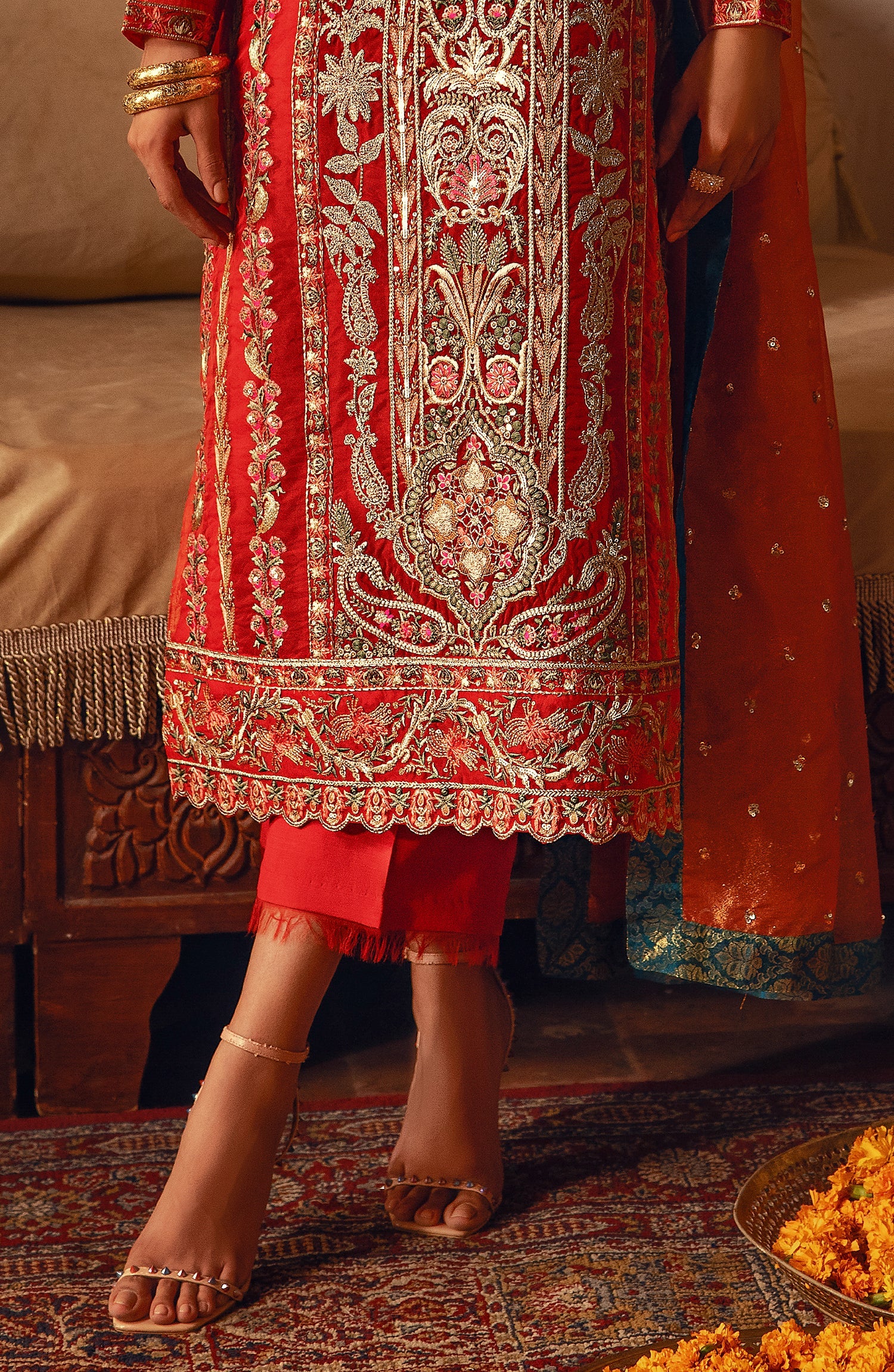 Luxury Formal - Scarlet (MS23-549) || Khoobsurat || MARYUM N MARIA in UK USA UAE online kapraye.com