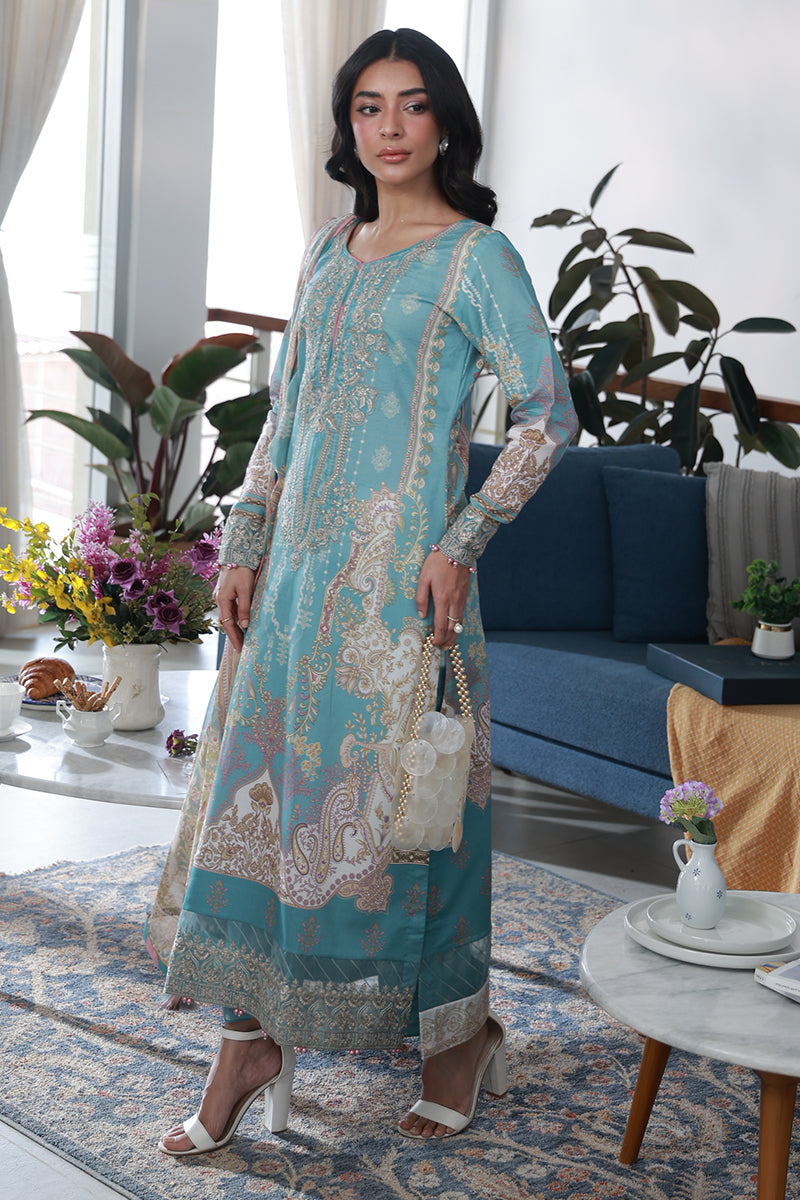 Eidra | DELIA UNSTITCHED LAWN | GULAAL