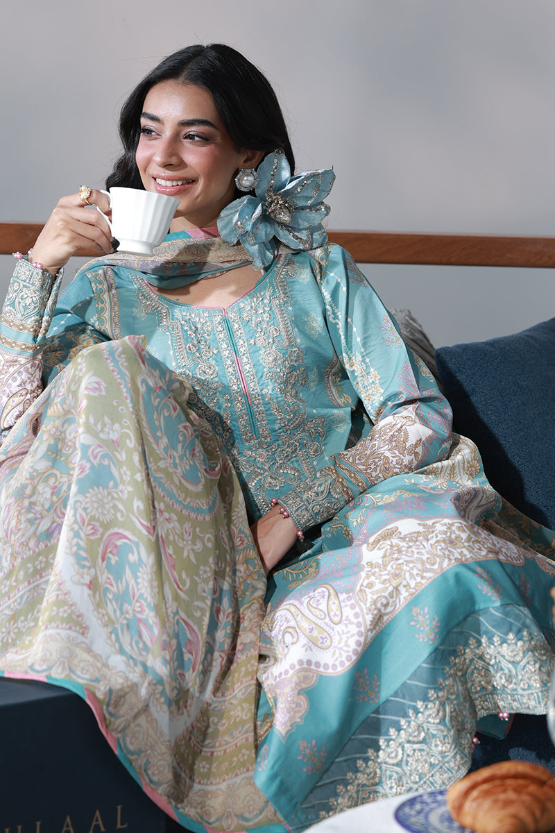 Eidra | DELIA UNSTITCHED LAWN | GULAAL