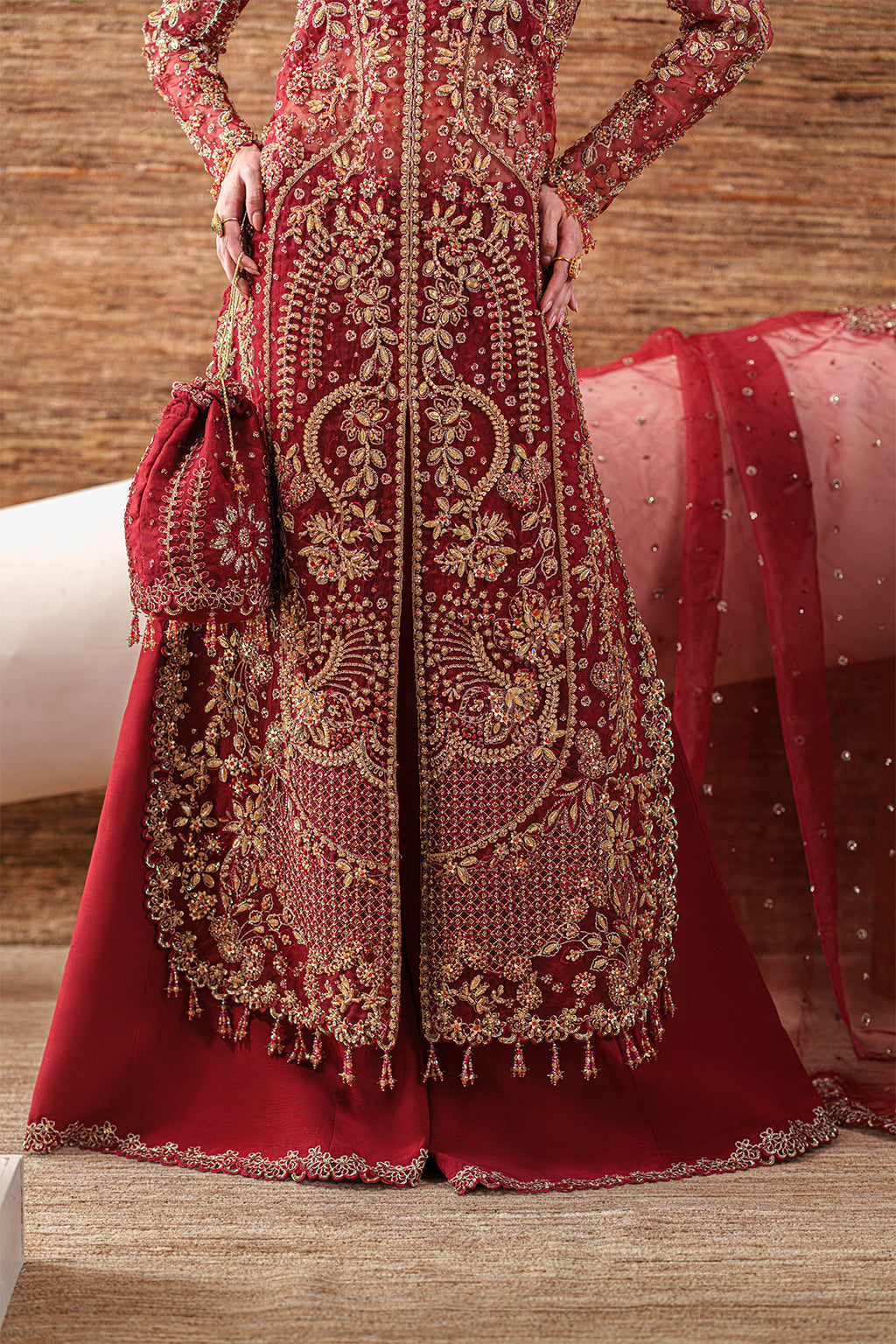 Ruby Veil | STARLIT JEWELS | EMAAN ADEEL in UK USA UAE online Kapraye Sale