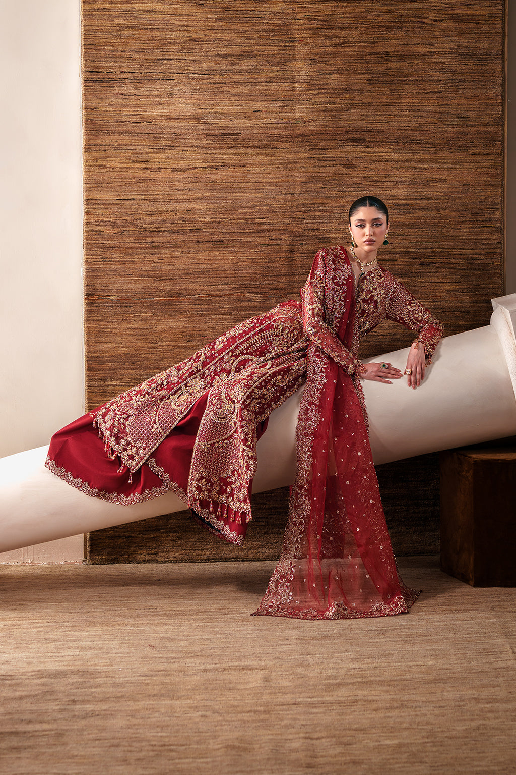 Ruby Veil | STARLIT JEWELS | EMAAN ADEEL in UK USA UAE online Kapraye Sale