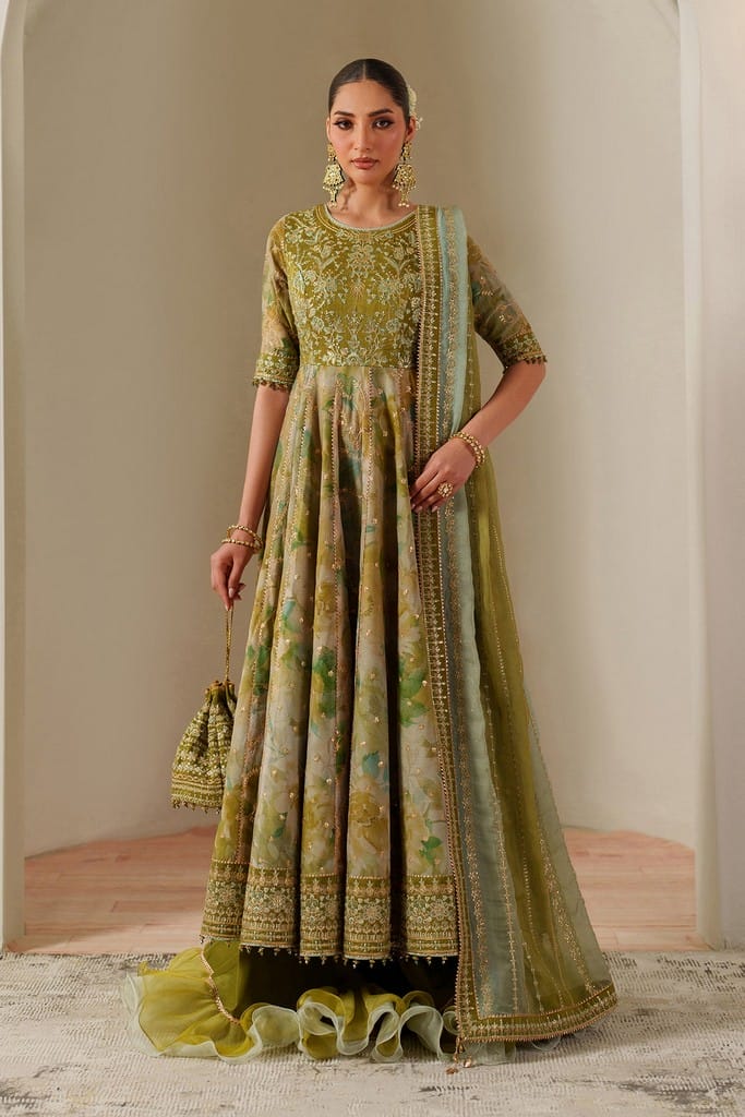 AF-CH-2195-Renee | FLEUR - EMBROIDERED PRINTED CHIFFON | ALIZEH FASHION