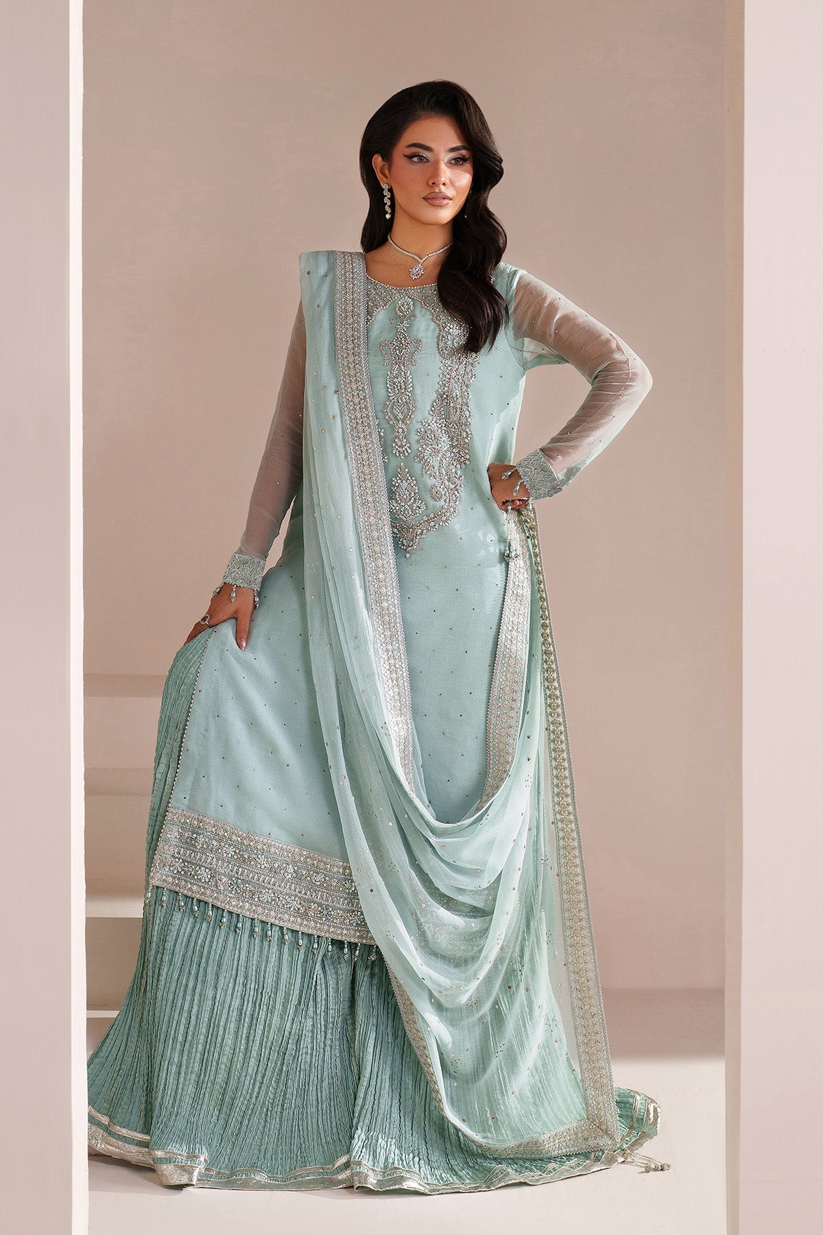 AF-BHM-4063-Azure | AYMAL Vol 3 | ALIZEH FASHION