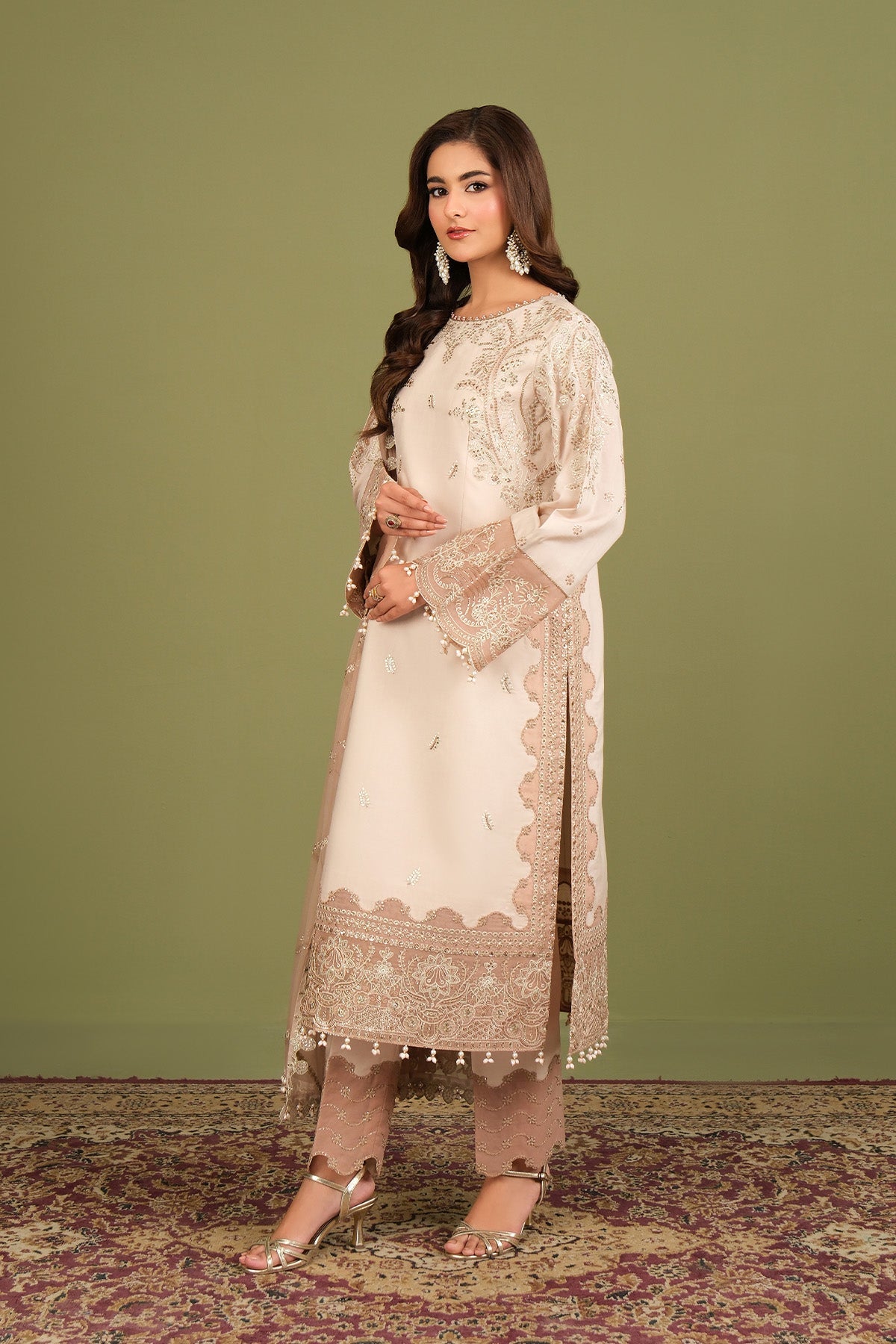 AF-RS-10-Castor | Luxe Vol 2 - Luxury Raw Silk | Alizeh Fashion