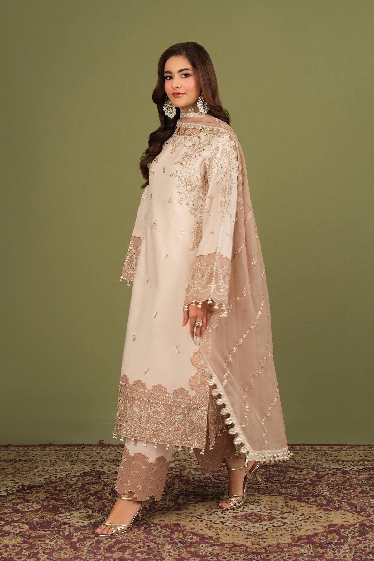 AF-RS-10-Castor | Luxe Vol 2 - Luxury Raw Silk | Alizeh Fashion