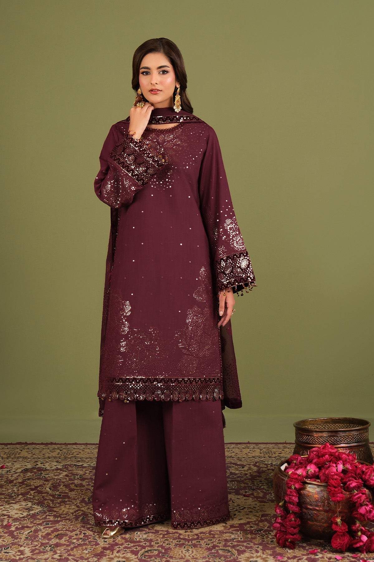 AF-RS-16-Almas | Luxe Vol 2 - Luxury Raw Silk | Alizeh Fashion
