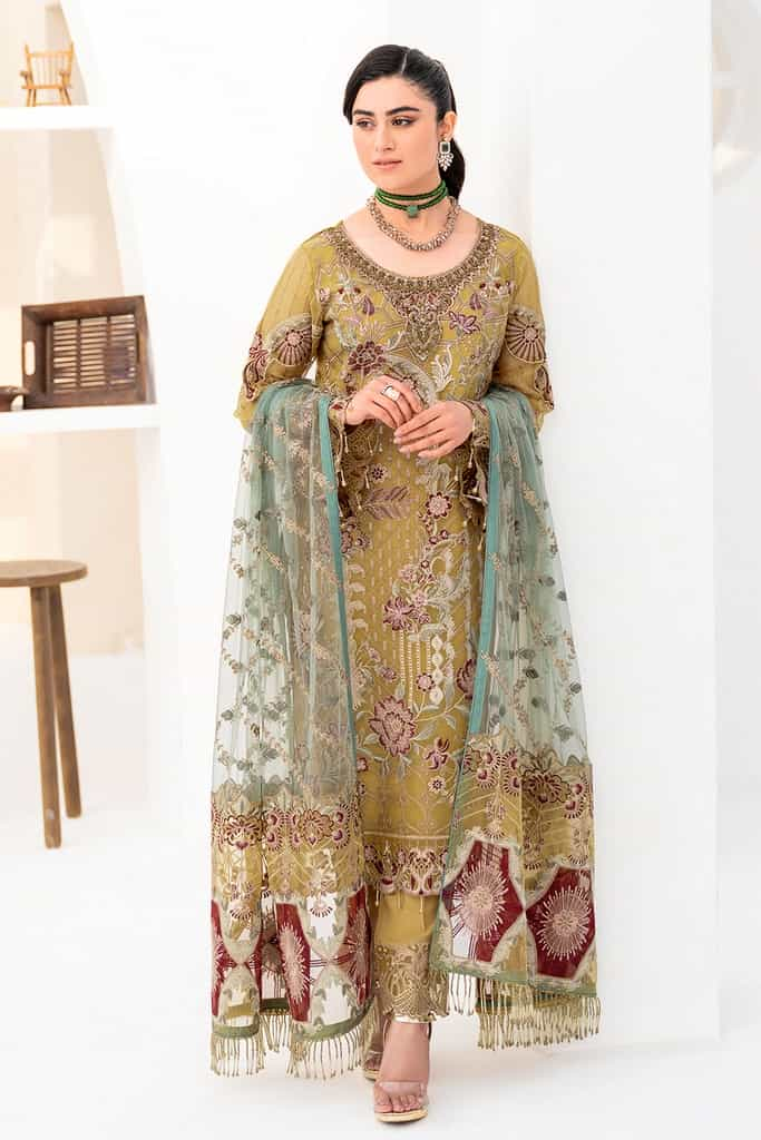 M-805 | MINHAL COLLECTION | RAMSHA in UK USA UAE online kapraye.com