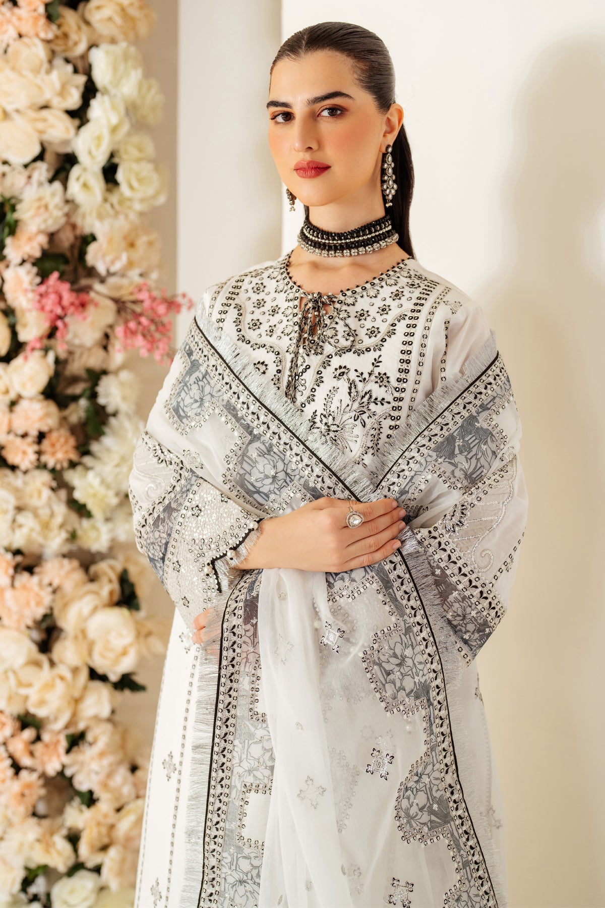 AF-RS-04-Dove | Luxe - Luxury Raw Silk | Alizeh Fashion in UK USA UAE online kapraye.com