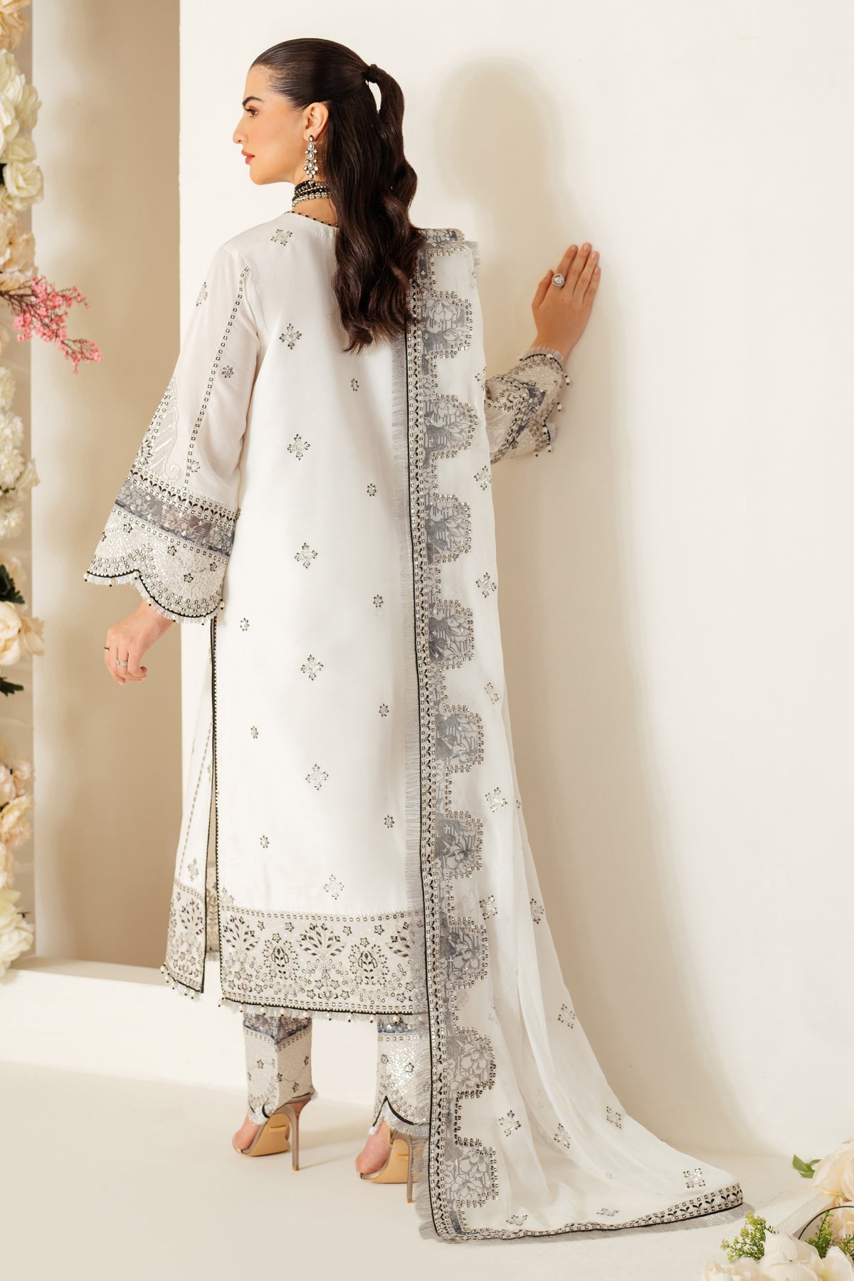 AF-RS-04-Dove | Luxe - Luxury Raw Silk | Alizeh Fashion in UK USA UAE online kapraye.com