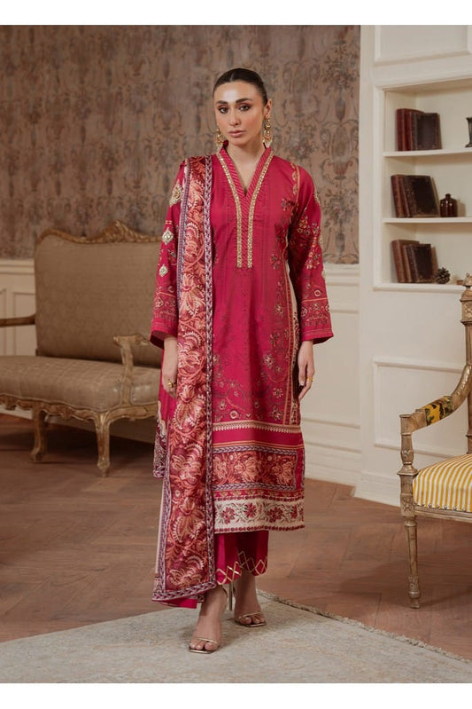 Rosewood Majesty | VELOURE PRINTED SILK | GULAAL