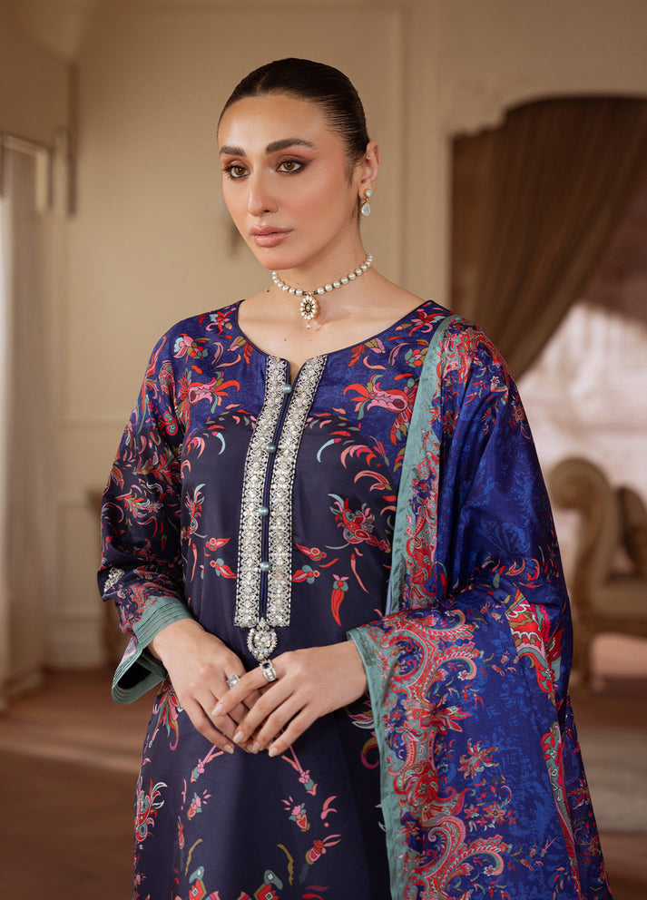 Midnight Reverie | VELOURE PRINTED SILK | GULAAL