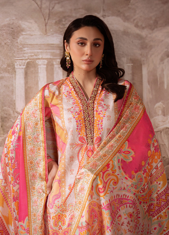 Blush Royale | VELOURE PRINTED SILK | GULAAL