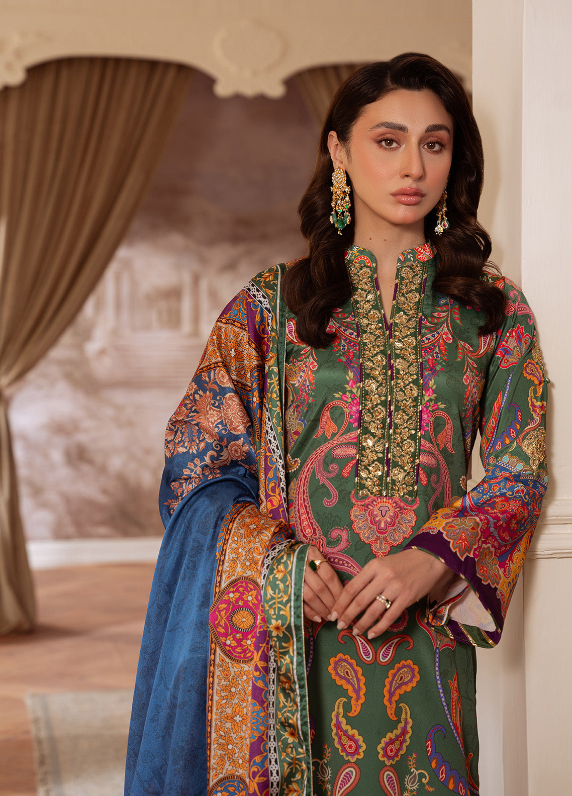 Majestic Mosaic | VELOURE PRINTED SILK | GULAAL