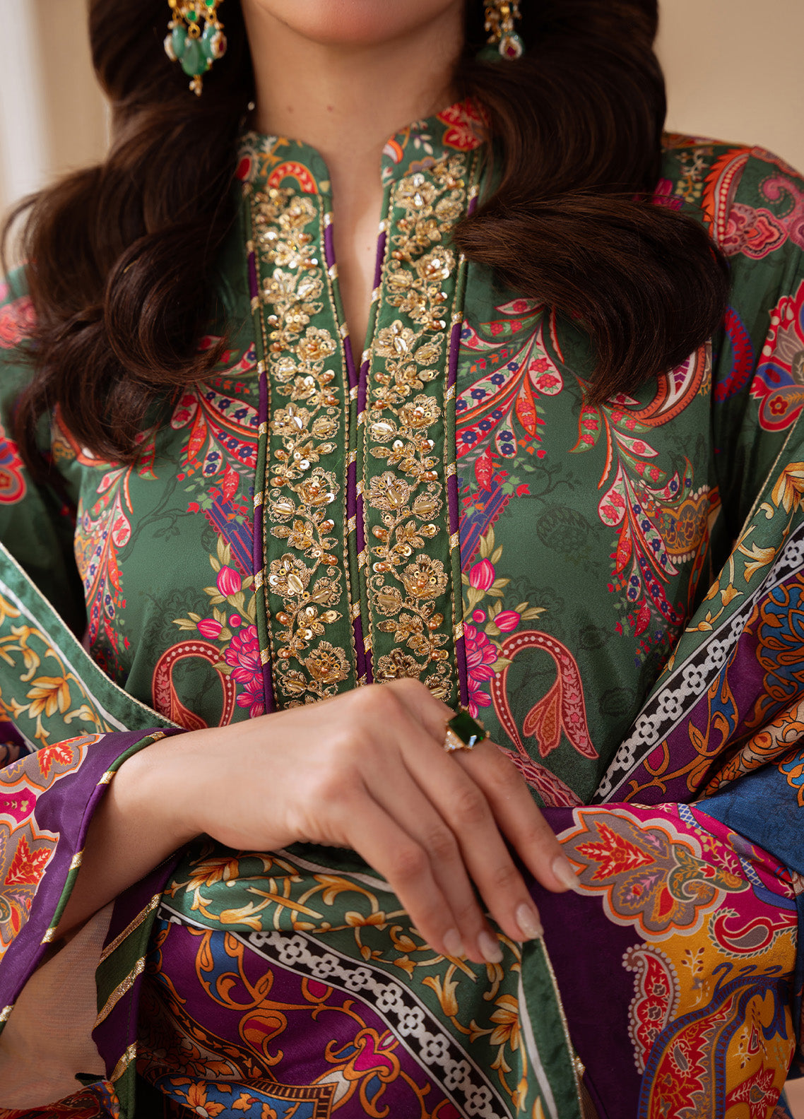 Majestic Mosaic | VELOURE PRINTED SILK | GULAAL