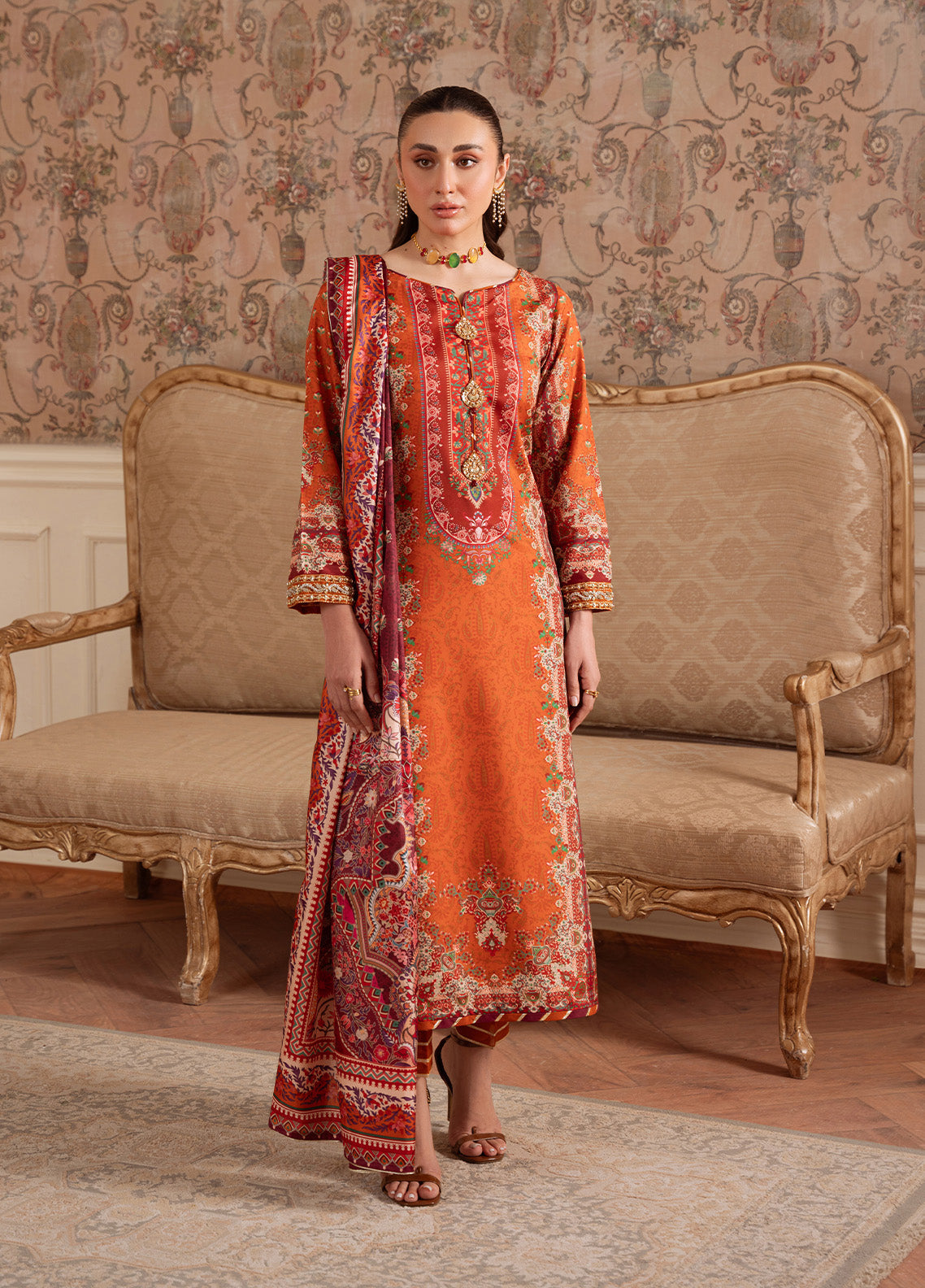 Rustic Regalia | VELOURE PRINTED SILK | GULAAL