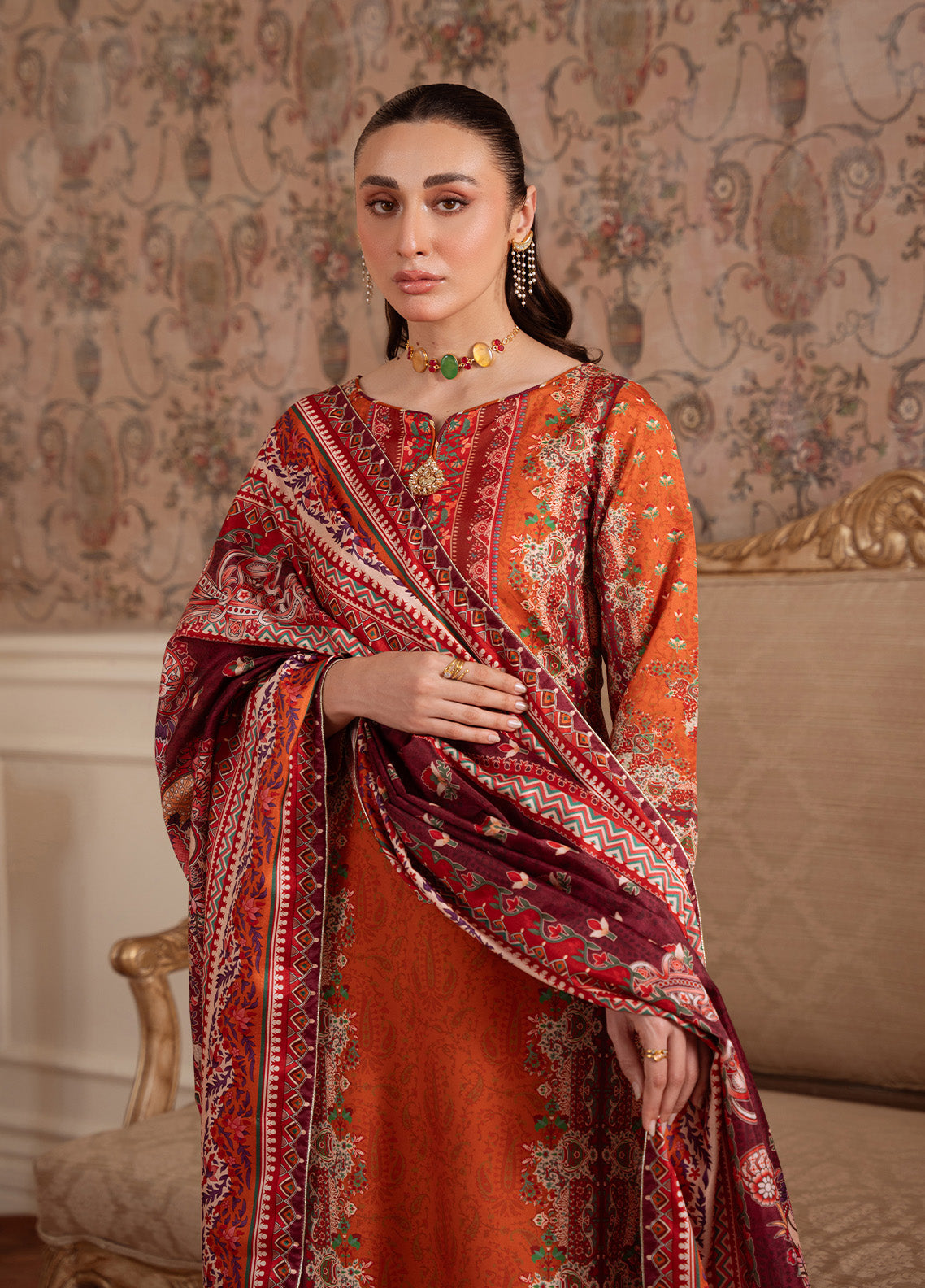 Rustic Regalia | VELOURE PRINTED SILK | GULAAL