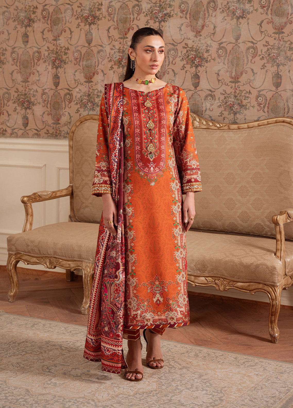 Rustic Regalia | VELOURE PRINTED SILK | GULAAL