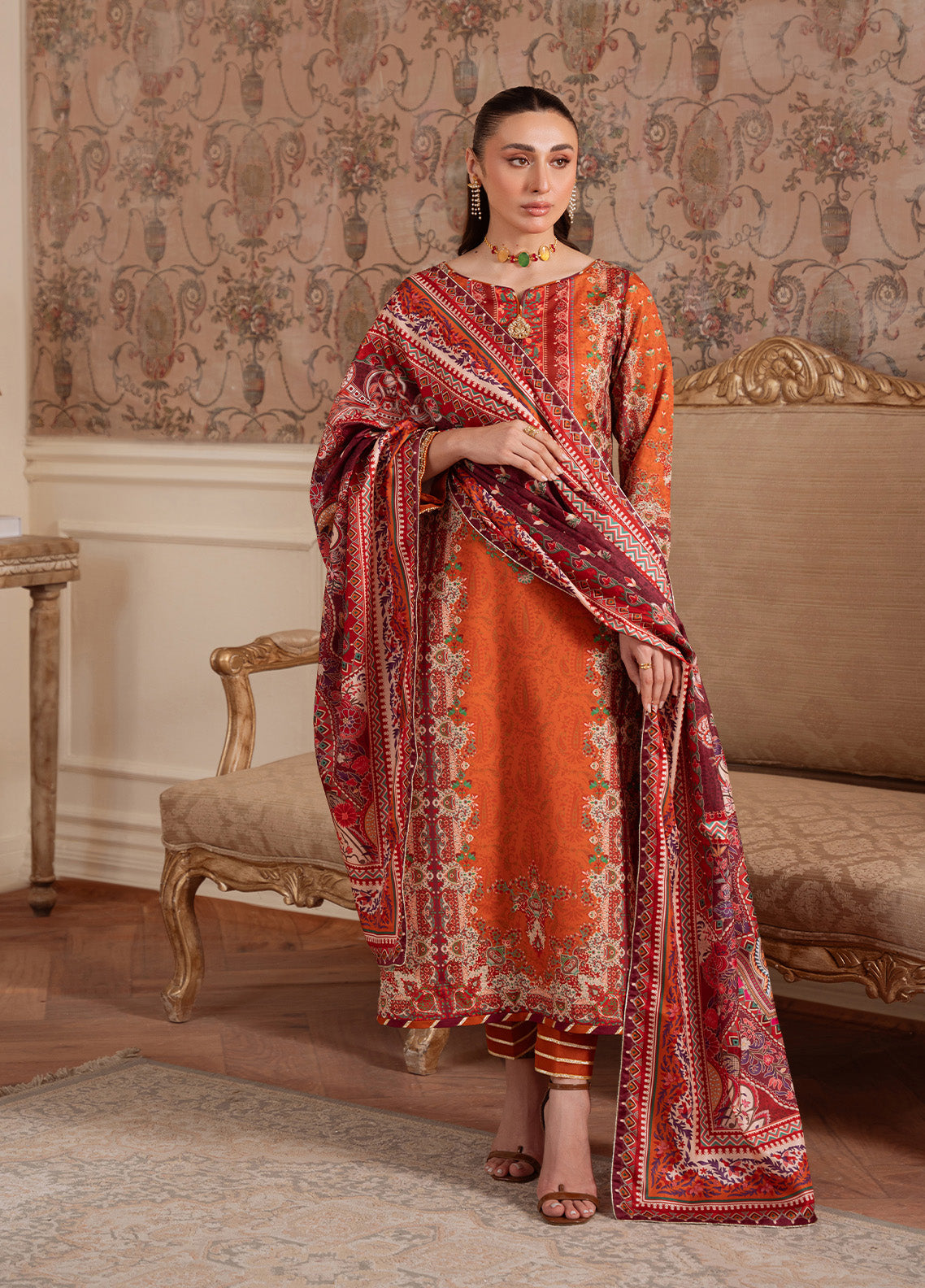 Rustic Regalia | VELOURE PRINTED SILK | GULAAL