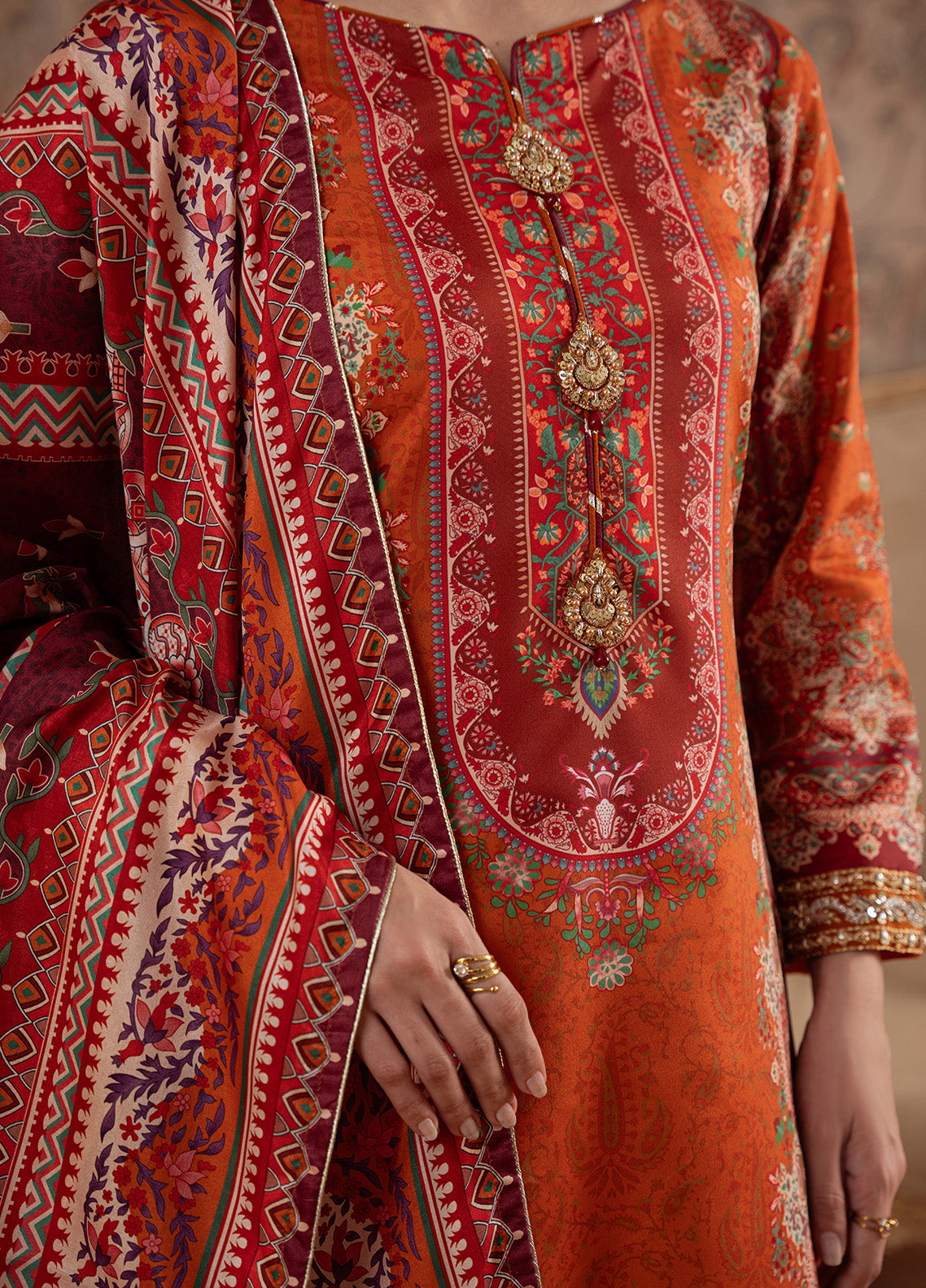 Rustic Regalia | VELOURE PRINTED SILK | GULAAL