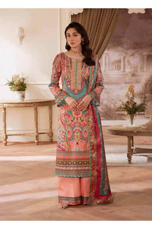 Coral Éclat | VELOURE PRINTED SILK | GULAAL